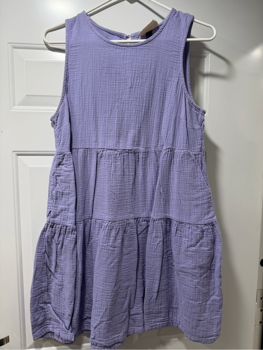 Women’s Lavender Tiered Cotton Dress